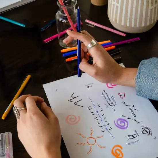 Marvy&reg; Uchida LePen&reg; Extra Fine 4 Brilliant Pen Set {7}