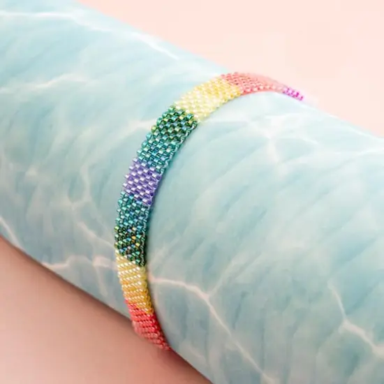 John Bead 11/0 Miyuki Delica Glass Seed Beads, 5g Rose Pink Line Dyed {4}