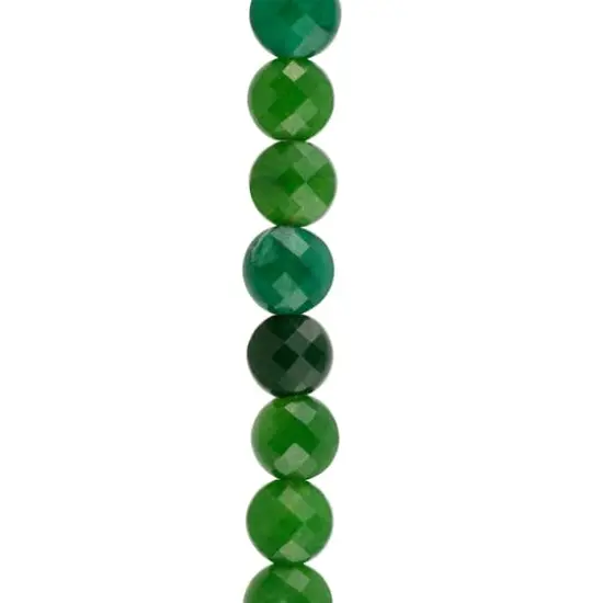 Green Quartz Faceted Coin Beads by Bead Landing&trade; {1}