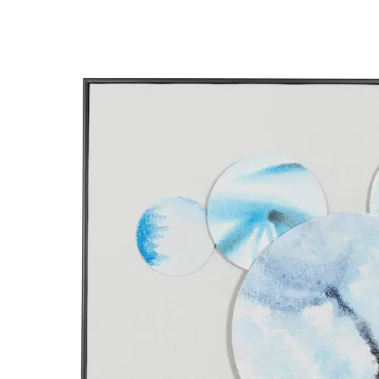 White Canvas Contemporary Wall Art, 40" x 30" x 3" {4}