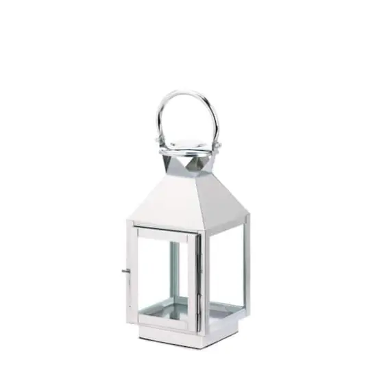 12" Silver Dapper Lantern {1}