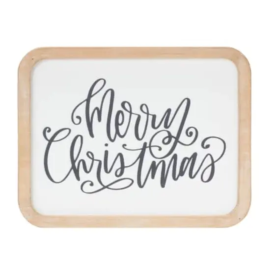 Jingle Merry Christmas Plaque Hanging Wall D&eacute;cor Set {3}