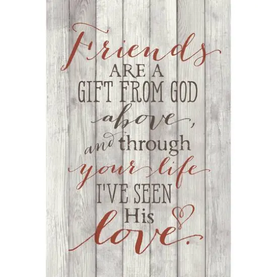 Friends Are A Gift Wood Plaque {1}