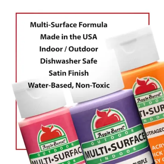 Apple Barrel® Satin Acrylic Craft Paint 16 Color Set {4}