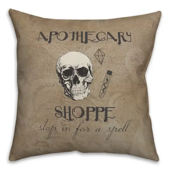 Apothecary Shoppe 3 18" x 18" Throw Pillow {1}