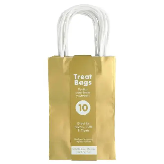 5'' x 8'' Cub Value Pack Bags, 10ct. Gold {1}