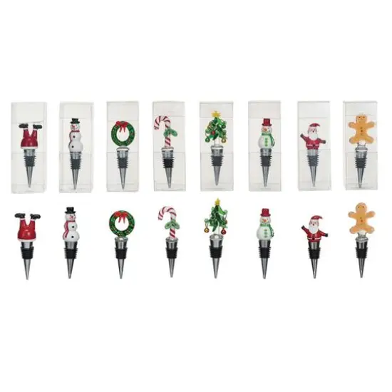 Hello Honey&reg; Holiday Icon Wine Stopper Set {1}