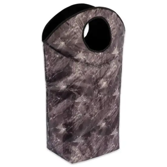 DII&reg; Black Marble Laundry Basket Bag {6}