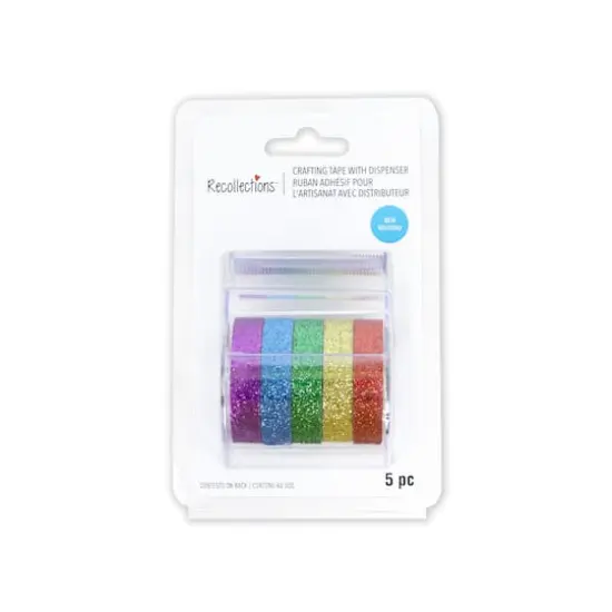 Primary Colors Glitter Crafting Tape & Dispenser Set by Recollections&trade; {1}