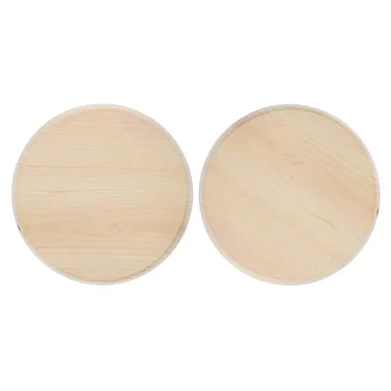 Good Wood by Leisure Arts&reg; 8" Circle Pine Plaque, 2ct. {1}
