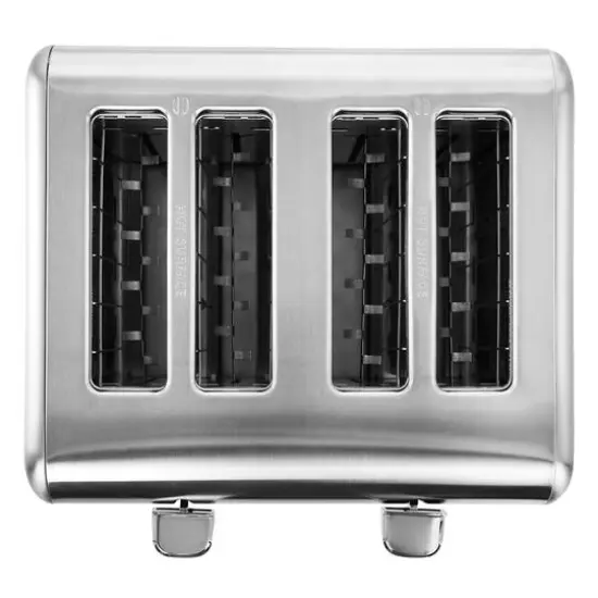 MegaChef Silver 4 Slice Toaster in Stainless Steel {6}