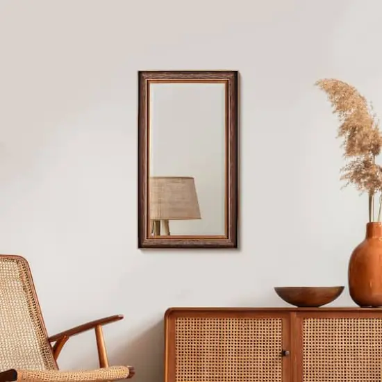 Head West 27.5" Bronze & Copper Oil-Rubbed Framed Wall Mirror {1}