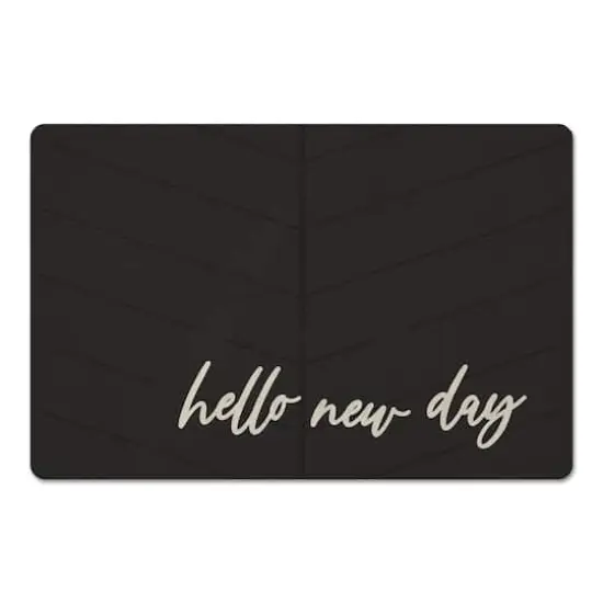 Hello New Day Floor Mat, 18" x 27" {1}