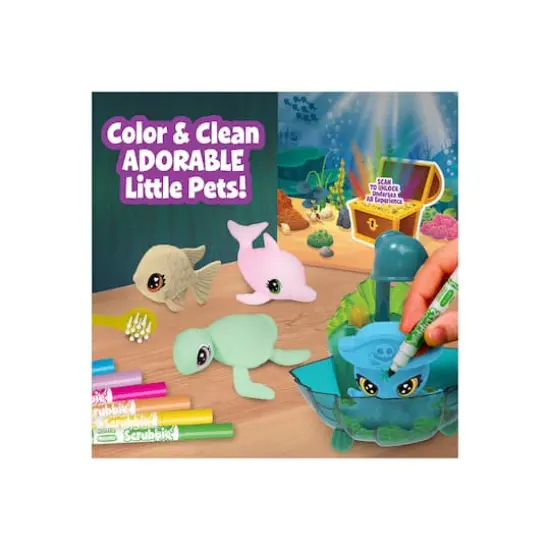 Crayola&reg; Scribble Scrubbie Ocean Pets Glow Lagoon Playset {6}