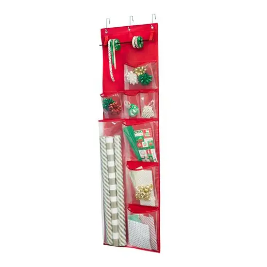 Honey Can Do Red Over-the-Door Holiday Gift Wrap Organizer {3}