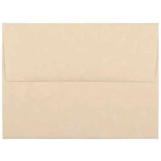JAM Paper 4.375" x 5.75" Recycled Parchment Invitation Envelopes, 50ct. Brown {1}