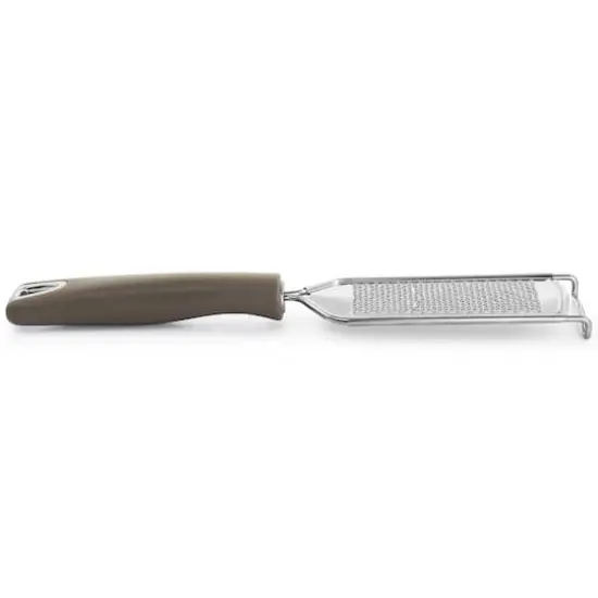 Martha Stewart Taupe Stainless Steel Handheld Grater & Zester Utensil {3}
