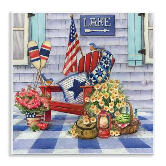 Stupell Industries Americana Porch View Wall Plaque Art {1}