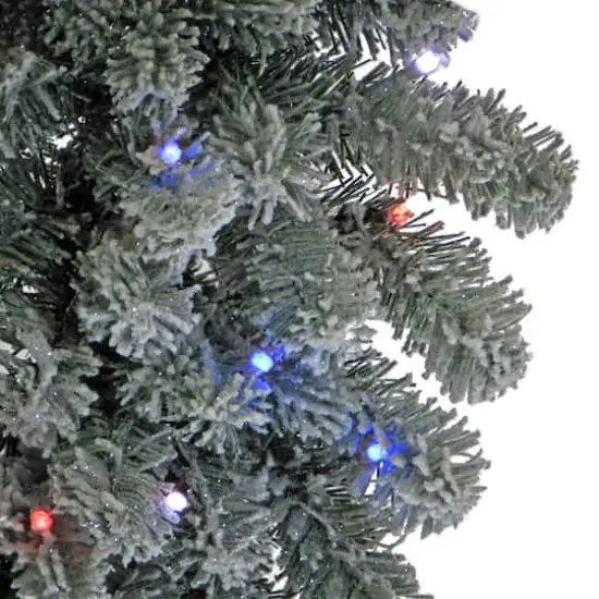 9ft. Snowy Sheffield Spruce Garland With Twinkly&trade; LED Lights {1}