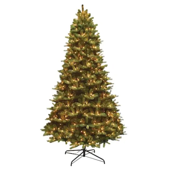 9ft. Pre-Lit Mixed Balsam Fir Artificial Christmas Tree, Clear Lights {1}
