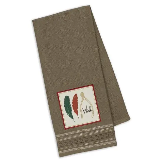 DII&reg; Falling In Fall Embroidered Dishtowel Set {4}