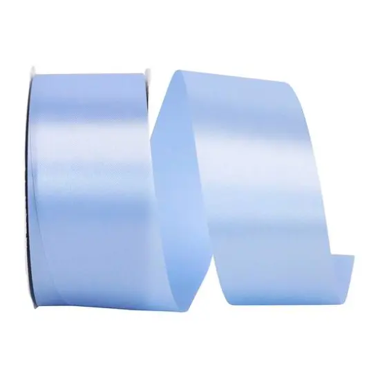 JAM Paper 1.875" x 50yd. Single Face Satin Allure Ribbon Light Blue {1}