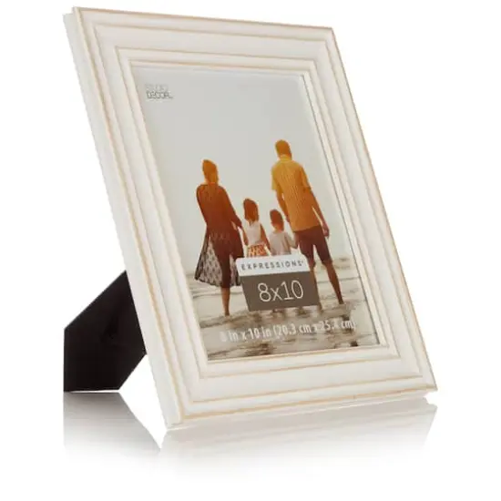 Expressions&trade; 8" x 10" White with Distressed Edges Frame by Studio D&eacute;cor&reg; {7}