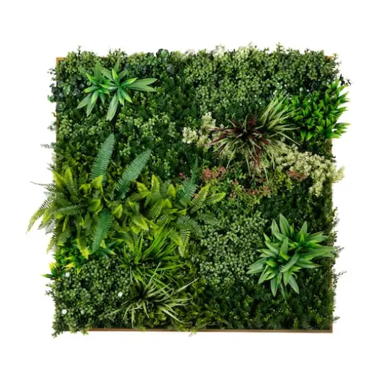 38" Framed Madagascar Forest Artificial Living Wall Art Panel {1}