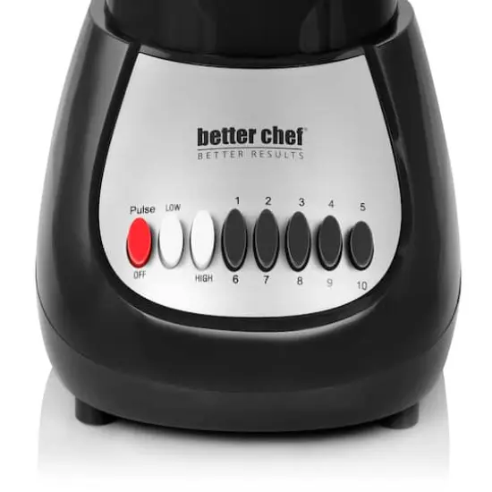 Better Chef Black 50oz. 10-Speed 350-Watt Plastic Jar Blender {5}