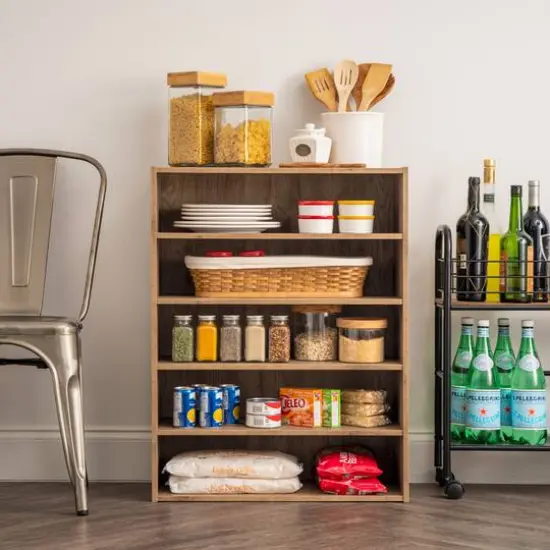 IRIS&reg; 31.5" 5-Tier Organizer Shelf Brown  {4}