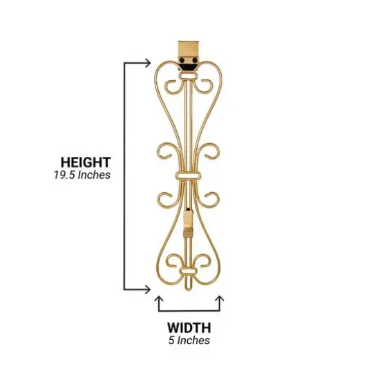 Village Lighting Adjustable Elegant Wreath Hanger Gold {12}