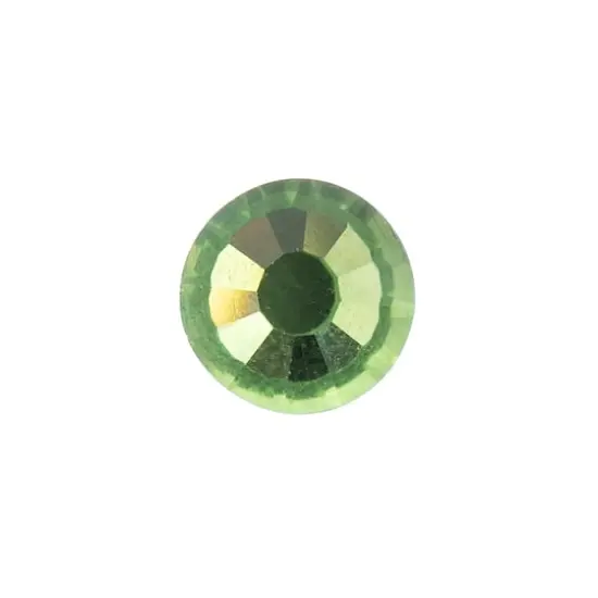 John Bead Crystal Lane SS30 Glass Round Flatback Rhinestones, 288ct. Peridot {3}