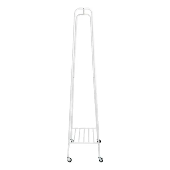 Honey Can Do White Garment Rack With Shoe Shelf {7}