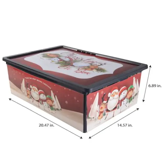 Simplify Christmas Shallow Storage Bin with Locking Lid {4}