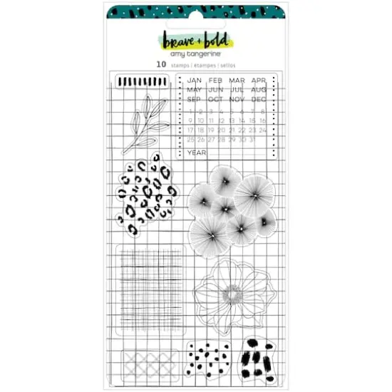 Amy Tangerine&reg; Brave & Bold Acrylic Stamps {3}
