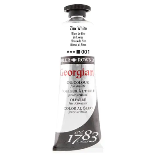 Daler-Rowney&reg; Georgian Oil Colour, 38mL 001 Zinc White {1}
