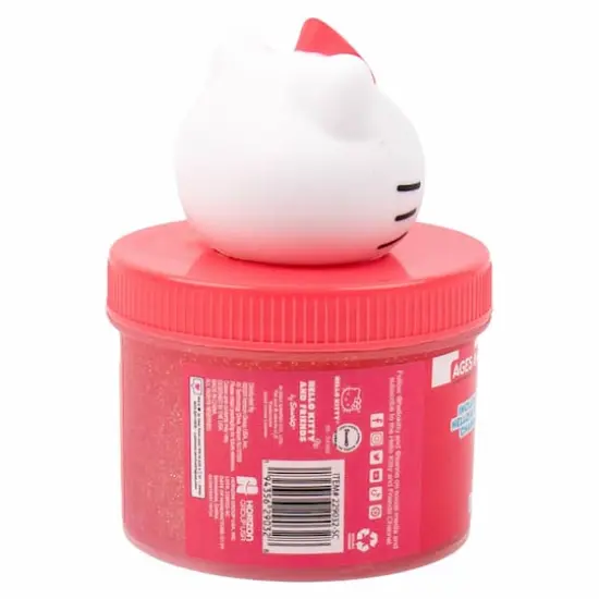 Hello Kitty® SlimyGloop® 8oz. Red & White Cotton Candy Scented Slime {5}