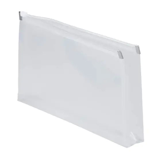 JAM Paper 5'' x 10'' Clear Plastic Pencil Pouch with Zip Closure, 12ct. {4}
