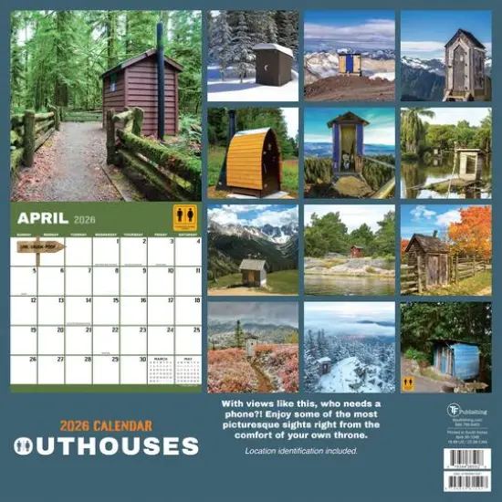 2026 Outhouses Wall Calendar {6}