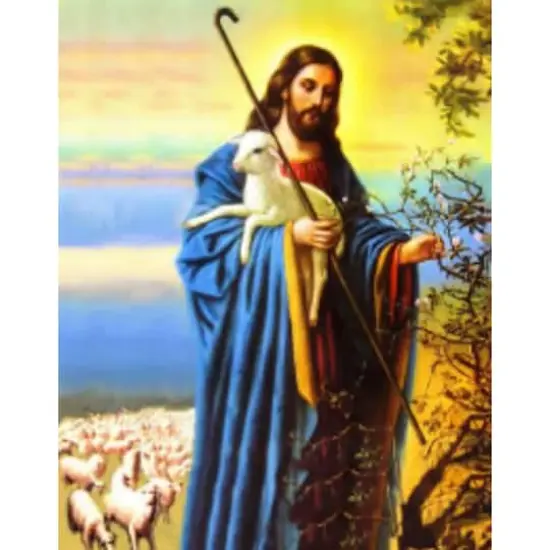 Sparkly Selections Jesus with the Lost Sheep Diamond Painting Kit, Square Diamonds {1}