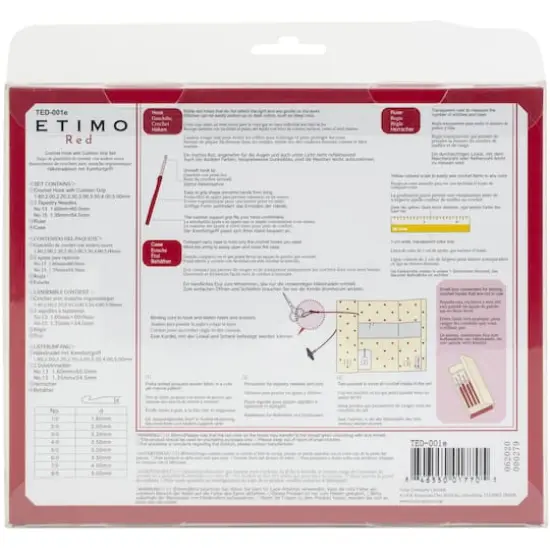 Tulip&reg; Etimo Red Crochet Hook with Cushion Grip Set {4}