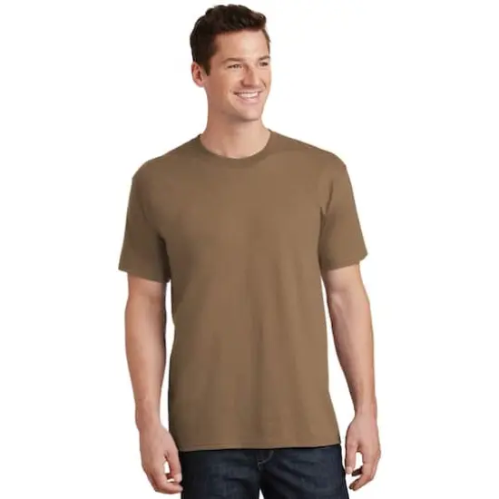 Port & Company&reg; Core Cotton T-Shirt Woodland Brown {4}