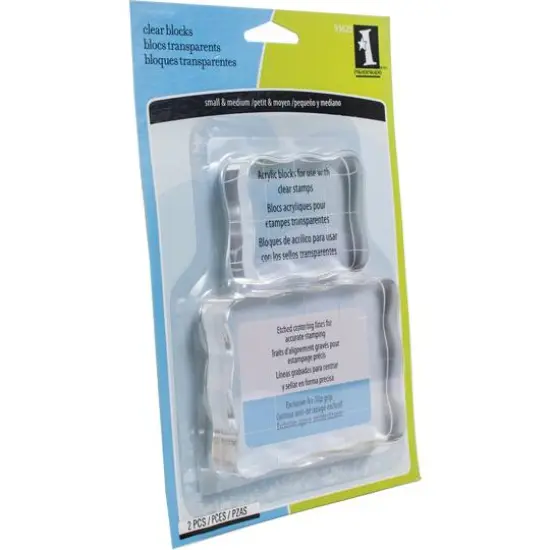 Inkadinkado&reg; Clear On Clear&trade; Acrylic Blocks Set {1}