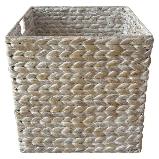 Large Whitewashed Cube Basket by Ashland&reg; {4}