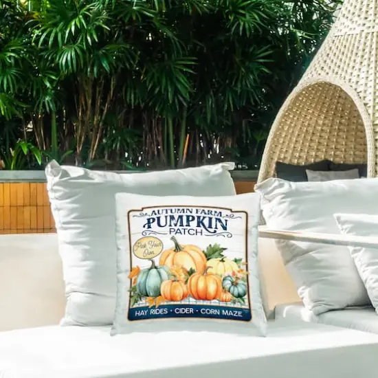 Stupell Industries Autumn Farm Pumpkin Patch Outdoor Printed Pillow {3}