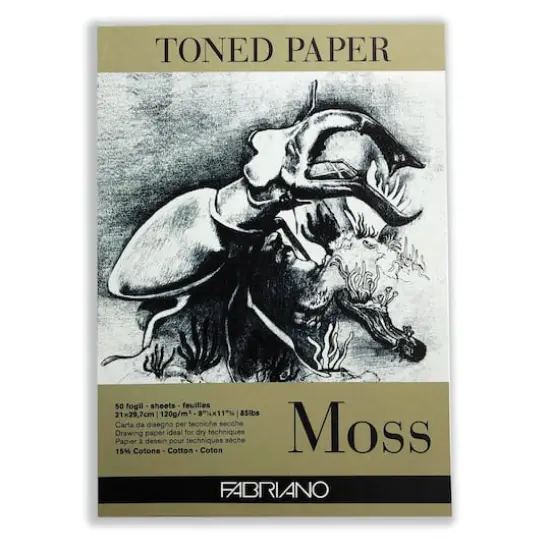 Fabriano&reg; Moss Toned Paper Pad, 8.25" x 11.75"  {1}