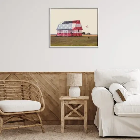 Stupell Industries Americana Farmhouse Barn Framed Giclee Art White {3}