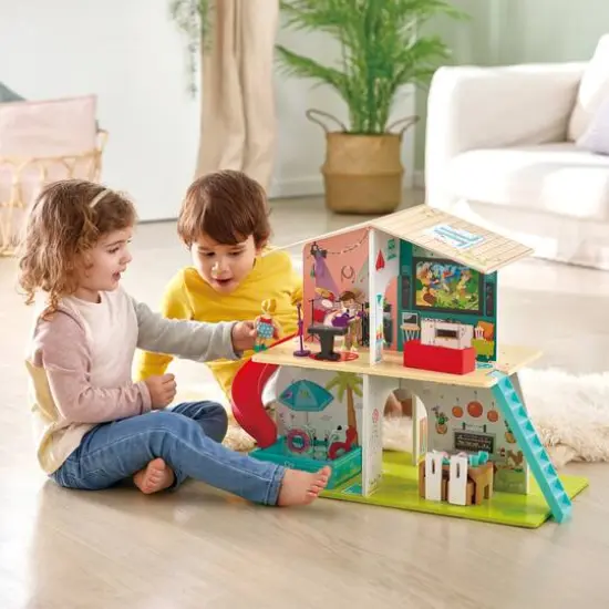 Hape Rock & Slide Dollhouse Set {3}