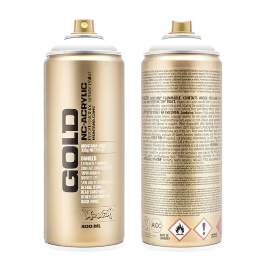 Montana™ Cans GOLD Shock Color Spray Paint, 400mL S9100 Shock White {1}