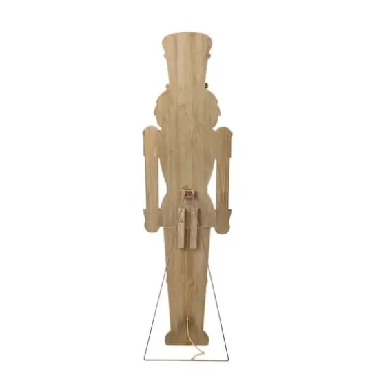 Glitzhome&reg; 60" Christmas Wooden Traditional Nutcracker Porch Decor {8}